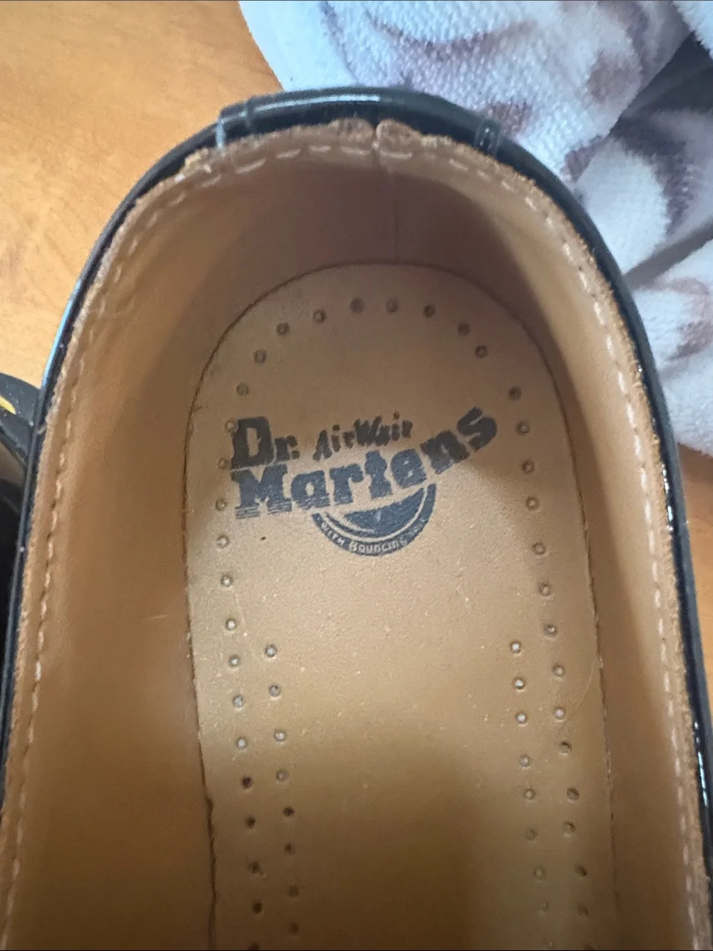 Dr. Martens Black Patent Platform Lace-Up Shoes